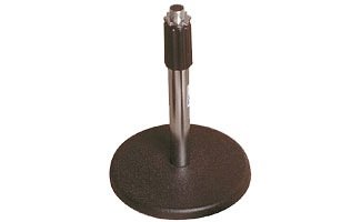 Stand Mic Yorkville MS-105B Round Base Telescopic Table BlK.